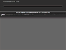 Tablet Screenshot of environavitas.com